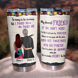 Personalized Couple Tumbler - So Many In The Darkness, We're simply meant to be - Tumbler Cup - GoDuckee
