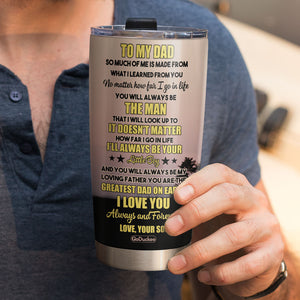 Personalized Hunting Dad & Son Tumbler - To My Dad, Like Father Like Son - Tumbler Cup - GoDuckee