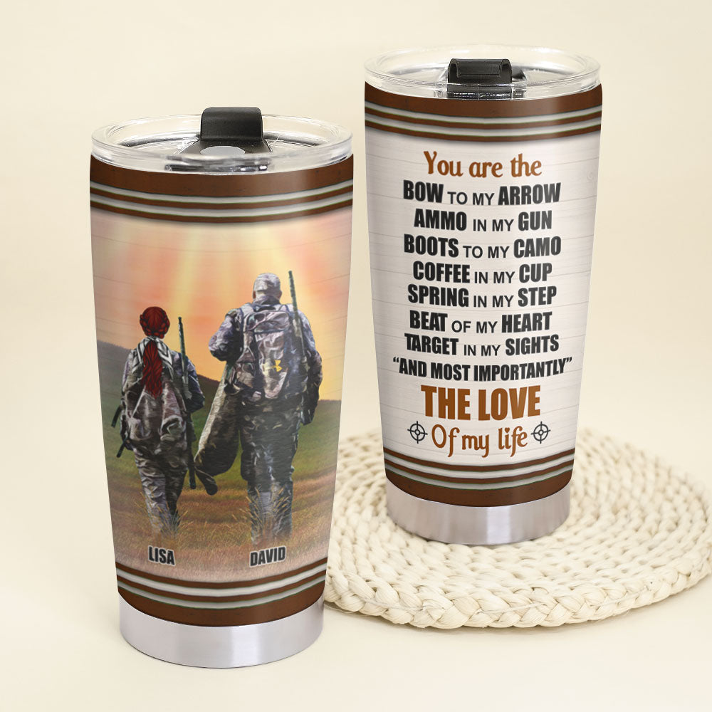 Personalized Hunting Tumbler Cup Job The Love Of My Life - Tumbler Cup - GoDuckee