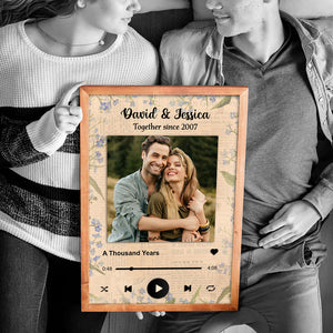 Custom Couple Photo Spotify Poster - Together A Thousand Years - Poster & Canvas - GoDuckee