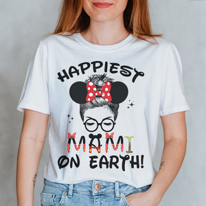 Personalized Custome Gifts Shirt Ideas For Mom Happiest On Earth - Custom Shirts - Shirts - GoDuckee