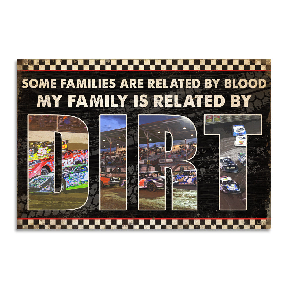 Dirt Track Racing - Custom Racing Photo Poster - Racing Family Related By Dirt dtracing2104 - Poster & Canvas - GoDuckee