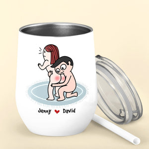 Get Your Safeword Ready, Personalized Tumbler, Gifts For Naughty Couple - Wine Tumbler - GoDuckee