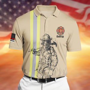 Some People Spend Their Whole Lives Personalized Firefighter Polo Shirt Gift For You - AOP Products - GoDuckee