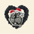 Personalized Skeleton Couple Wood Sign, Black Rose Heart Shape - Wood Sign - GoDuckee