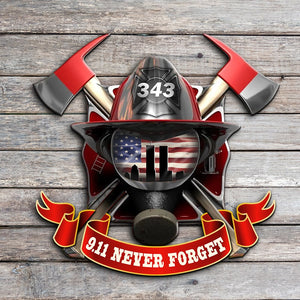 9.11 Never Forget - Firefighter Metal Sign Gift For Family, Friends,.. - Metal Wall Art - GoDuckee