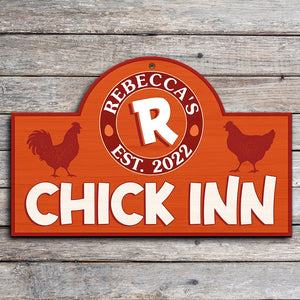 Personalized Farming Chicken Wood Sign Gift For Farming Lovers - Wood Sign - GoDuckee