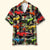 Custom Muscle Car Hawaiian Shirt, Seamless Floral Pattern - Hawaiian Shirts - GoDuckee