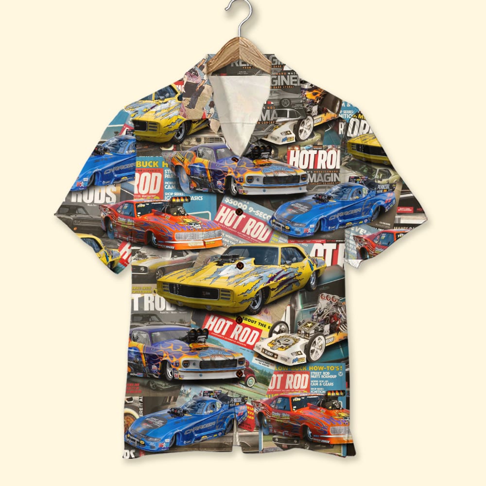 Custom Drag Racing Car Photo Shirt, Gift For Racing Lovers - Hawaiian Shirts - GoDuckee