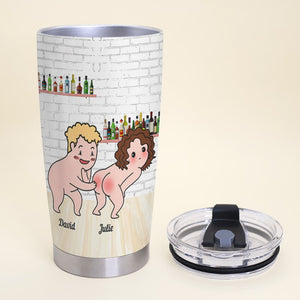 Got A Butt And I Want To Touch It- Gift For Couples- Personalized Tumbler- Funny Couple Tumbler - Tumbler Cup - GoDuckee