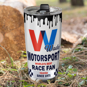 Motorsport World's Best Race Fan Personalized Racing Tumbler Gift For Racing Lovers - Tumbler Cup - GoDuckee