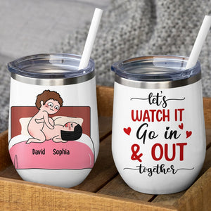 Let's Watch It Go In & Out Together - Personalized Couple Mug - Gift For Couple - Coffee Mug - GoDuckee