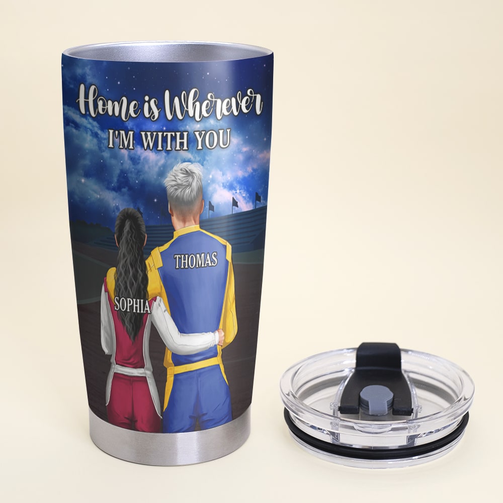 Personalized Racing Couple Tumbler We Are A Team - Tumbler Cup - GoDuckee