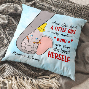 And She Loved A Little Girl Very Much Personalized Elephant Mom Pillow, Gift For Mom - Pillow - GoDuckee