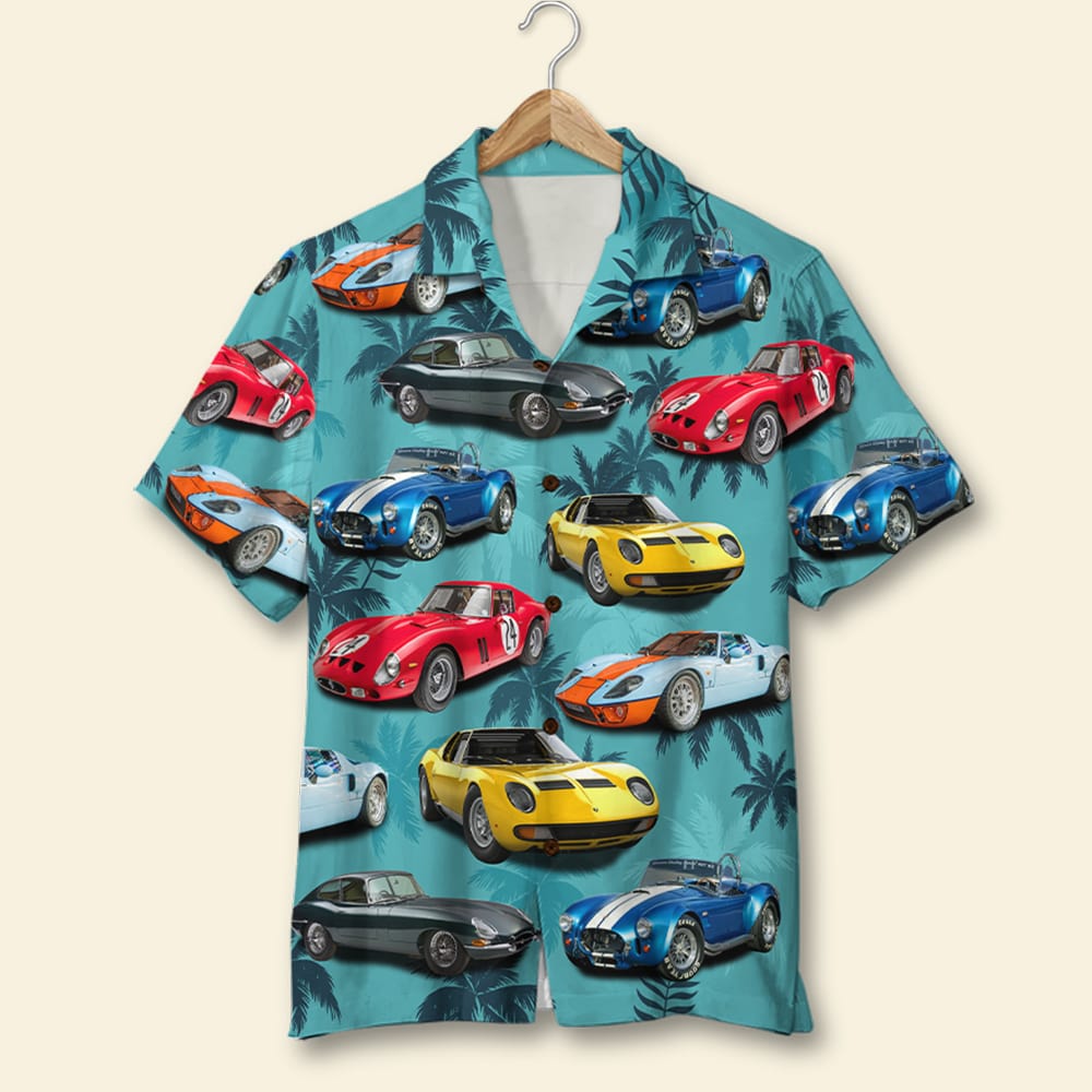 Custom Classic Car Hawaiian Shirt, Dancing Girls Pattern - GoDuckee