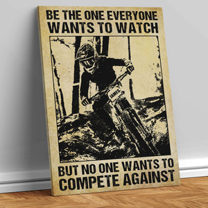 Retro Mountain Biking Poster - No One Wants To Against - Custom Name, Number - Poster & Canvas - GoDuckee