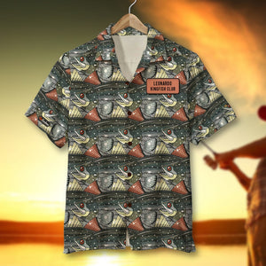 Custom Fishing Theme Hawaiian Shirt - Fishing Lake Collection - Hawaiian Shirts - GoDuckee