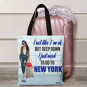 Act Like OK - Personalized Tote Bag - Travelling Girls - Tote Bag - GoDuckee