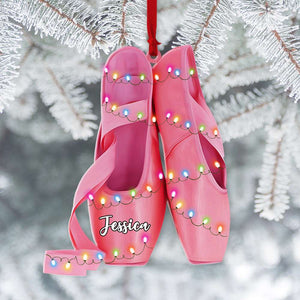 Ballet Shoes - Personalized Christmas Ornament - Ornament - GoDuckee