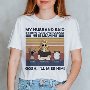 Personalized Gifts For Her, Cat Lover, If i bring home one more cat, Custom Shirts - Shirts - GoDuckee