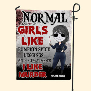 Girl Normal Girls Like - Custom Flag - Flag - GoDuckee