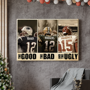 American Football The Good The Bad and The Ugly, Personalized Canvas Print - Poster & Canvas - GoDuckee