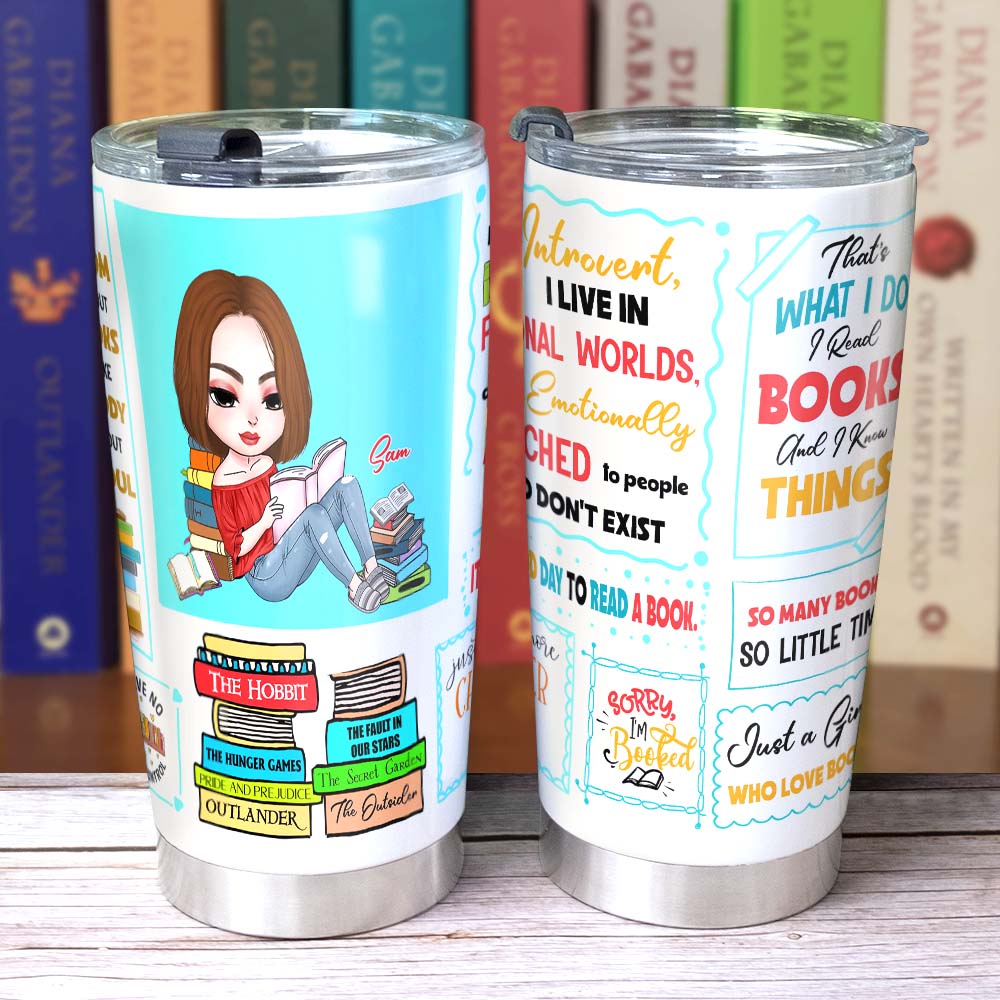 That's What I Do, Personalized Tumbler, Gift For Book Lover - Tumbler Cup - GoDuckee