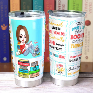 That's What I Do, Personalized Tumbler, Gift For Book Lover - Tumbler Cup - GoDuckee