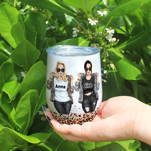 My Daughter Got Her Attitude From Me, Personalized Tumbler, Gift For Mother's Day - Wine Tumbler - GoDuckee