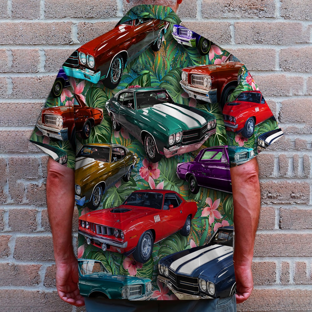 Custom Classic Car Hawaiian Shirt, Dancing Girls Pattern - GoDuckee