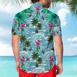 Simpsonalized Surfing Boy Hawaiian Shirt - Cowabunga - Hawaiian Shirts - GoDuckee