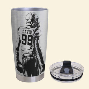 American Football Tumbler - Pain Heals Chicks Dig Scars Glory Last Forever - Tumbler Cup - GoDuckee