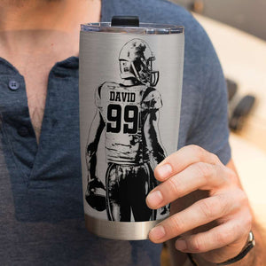 American Football Tumbler - Pain Heals Chicks Dig Scars Glory Last Forever - Tumbler Cup - GoDuckee