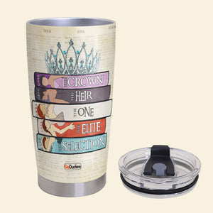 K. C. Author - The Selection, Personalized Tumbler Cup, Gift For Book Lovers - Tumbler Cup - GoDuckee