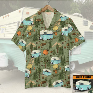 Custom Camper Car - Camping Hawaiian Shirt - Forest Theme - Hawaiian Shirts - GoDuckee