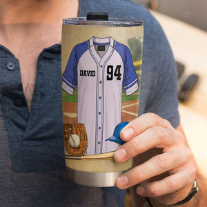 Personalized Baseball Tumbler - It's Not Just A Field It's Our Home - Tumbler Cup - GoDuckee