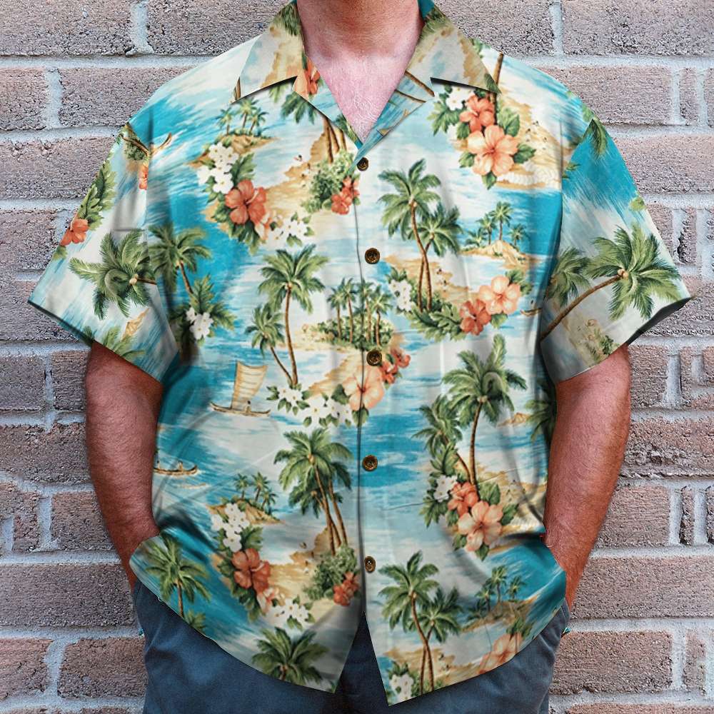 coconut palm tshirt Coconut Tree Hawaiian Shirt, Gift For Summer