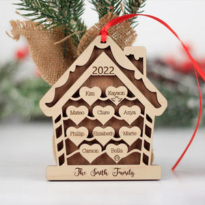 Personalized Family Ornament, Christmas Tree Decor - Ornament - GoDuckee