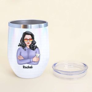 Personalized Birthyear Wine Tumbler - Drinking Women - Is You Year? Bitch I Might Be - Wine Tumbler - GoDuckee