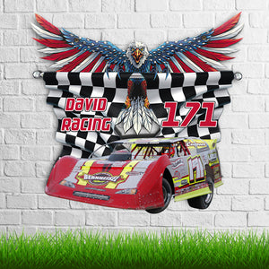 Custom Dirt Track Racing Metal Sign Gift For Racing Lovers - Metal Wall Art - GoDuckee