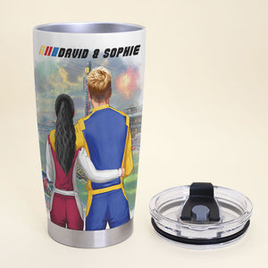 Dear Lord I Want To Thank You For My Smolin' Hot Wife Personalized Racing Tumbler Cup, Gift For Couple - Tumbler Cup - GoDuckee