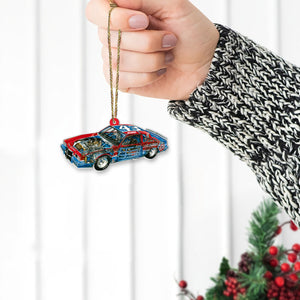 Personalized Racing Car Ornament, Christmas Gift - Ornament - GoDuckee