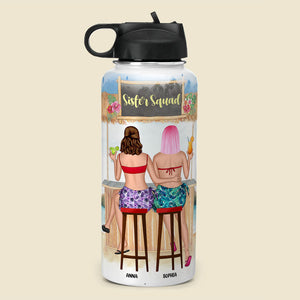 Personalized Bar Besties Water Bottle - Sister Squad, Best Biches - Water Bottles - GoDuckee