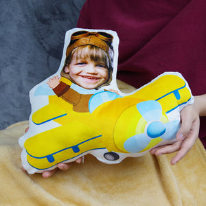 Pilot Kid, Custom Face Pillow, Love Family - Pillow - GoDuckee