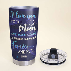 You & Me Together Forever, Couple Anniversary Congratulations Personalized Tumbler - Tumbler Cup - GoDuckee