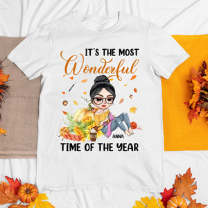 Autumn Girl Crochets - Personalized Fall Season Shirts For The Most Wonderful Time - Shirts - GoDuckee