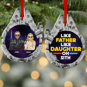 Like Father Like Daughter Oh Sith, Personalized Custom Shape Ornament, Gift For Family - Ornament - GoDuckee