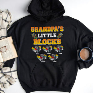 Grandpa's Little Blocks Personalized Drag Racing Shirts, Gift For Dad,Grandpa - Shirts - GoDuckee
