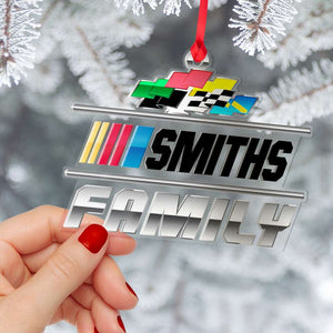 Racing Personalized Custom Shape Ornament, Christmas Gift For Racer - Ornament - GoDuckee