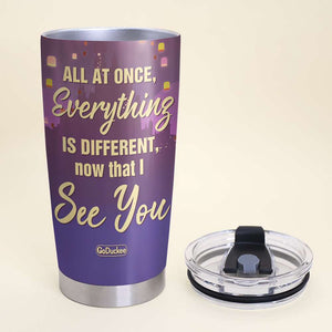 You Were My New Dream, Personalized Couple Tumbler - Tumbler Cup - GoDuckee